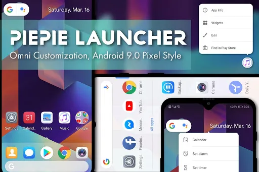Tangkapan skrin PSOL Launcher - Pixel Style Om