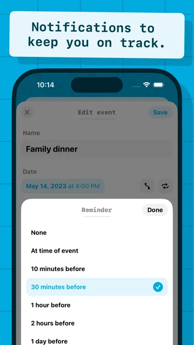 Capturas de tela do Up Ahead: Countdown Widgets