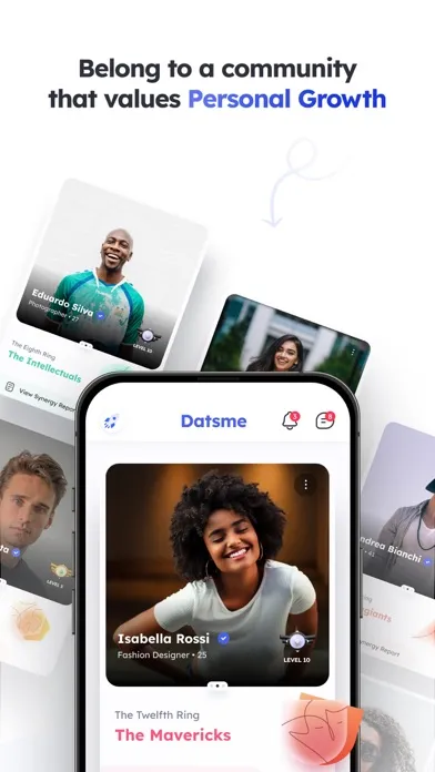 Datsme: Social Wellness App スクリーンショット