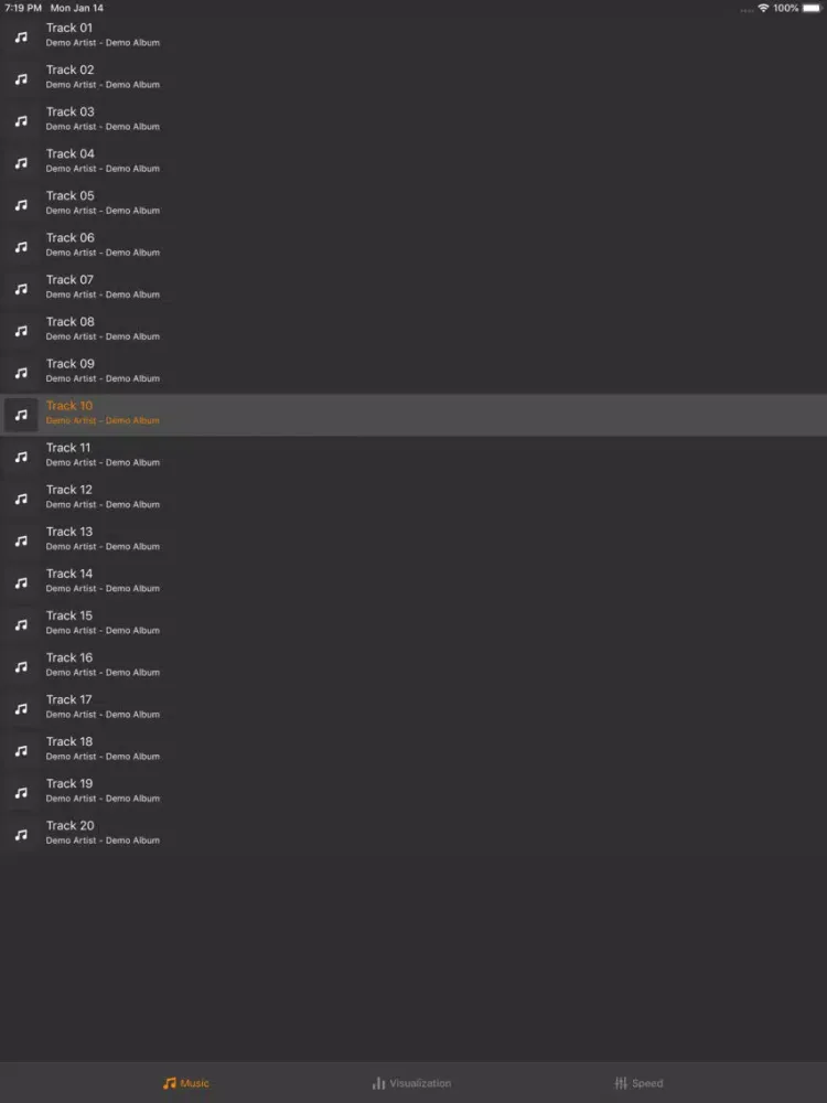 Audio Spectrum Visualizer iPad  Screenshots