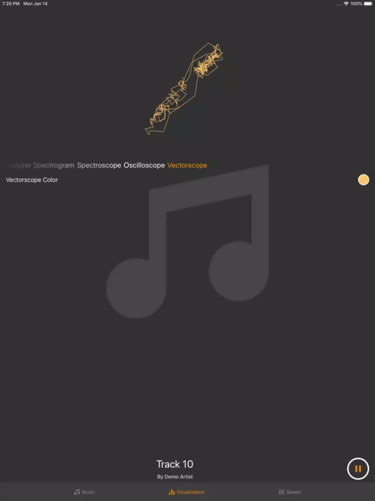 Audio Spectrum Visualizer iPad  Screenshots