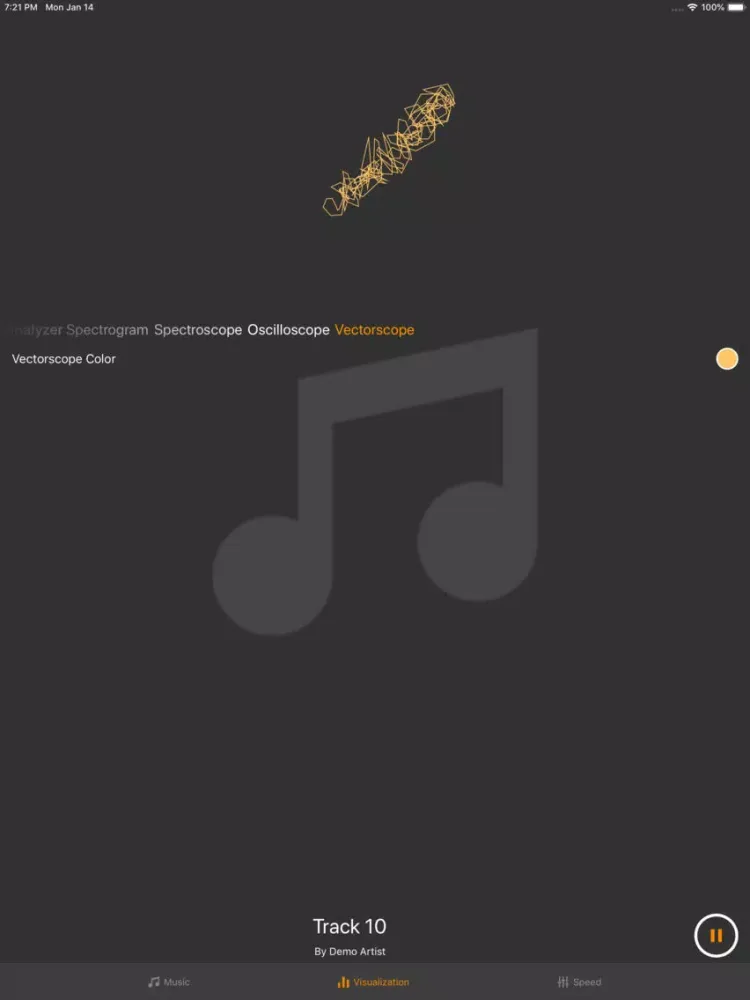 Audio Spectrum Visualizer iPad  Screenshots