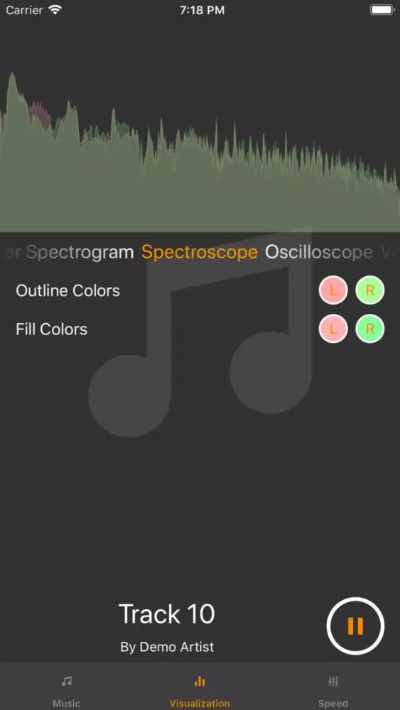 Audio Spectrum Visualizer Screenshots