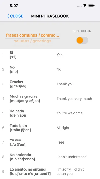 Learn Spanish words with ST スクリーンショット