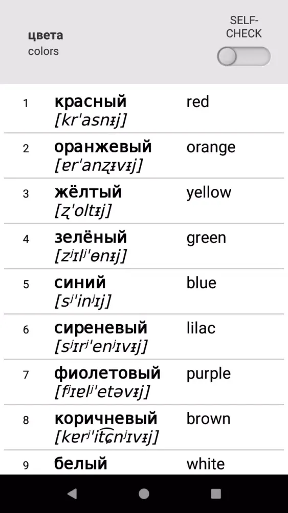 Learn Russian words with ST Screenshots