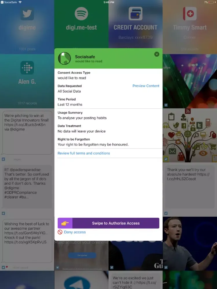 صور SocialSafe iPad 