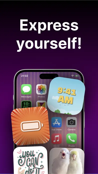 Create Widgets for Home Screen Screenshots