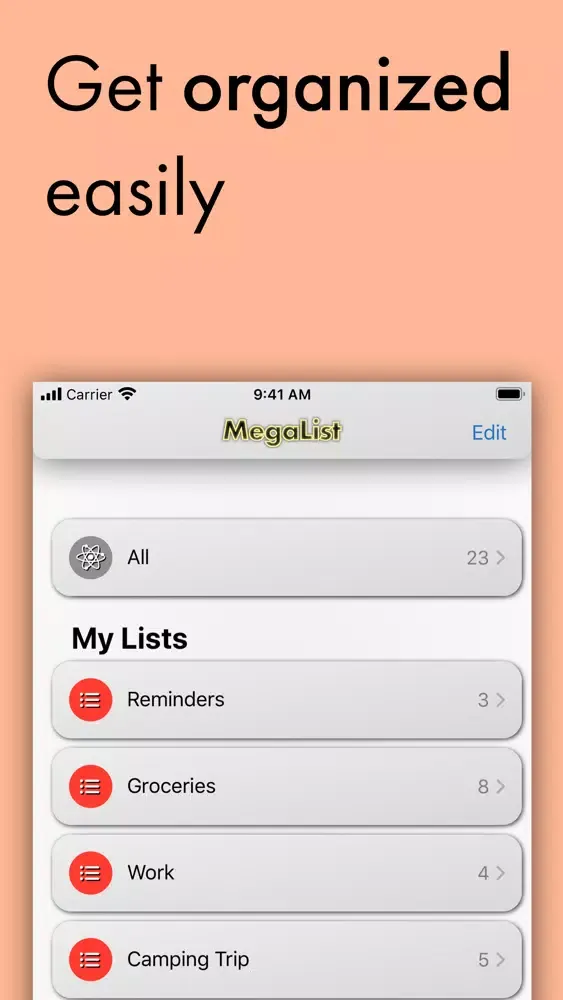 Zrzuty ekranu MegaList: ToDo & Productivity