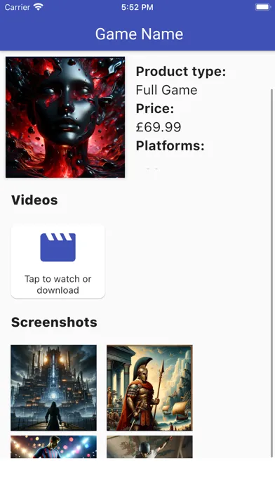 Capturas de pantalla de Games List Pro for PS5, PS Now