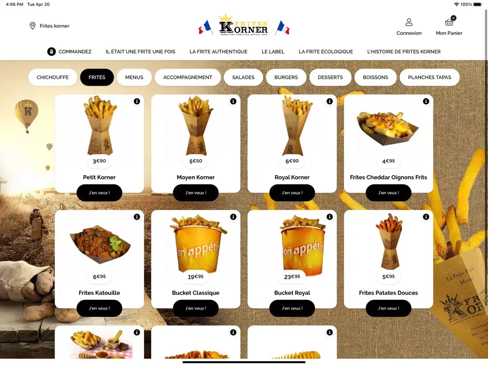 Captures d'écran de Frites Korner iPad 