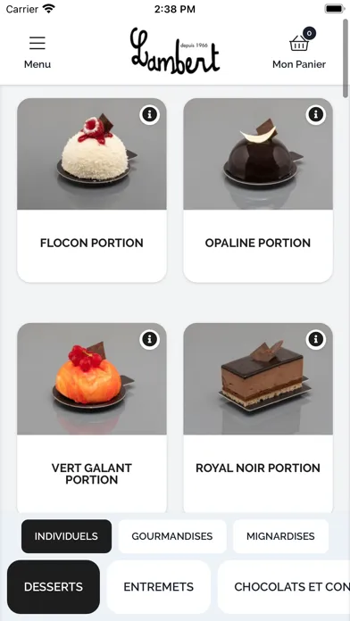 Ảnh chụp màn hình của Maison Lambert