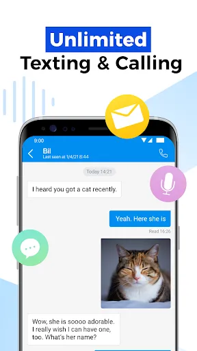 Zrzuty ekranu Unlimited Texting, Calling App
