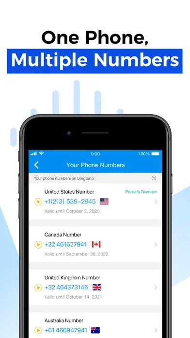 Скриншоты Dingtone: Phone Calls + Texts
