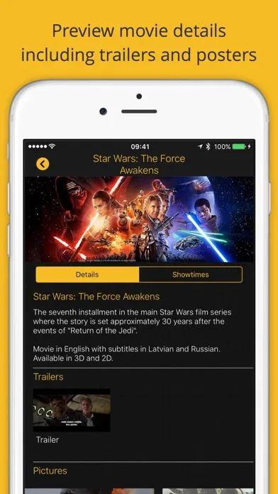Скриншоты Finnkino Mobile