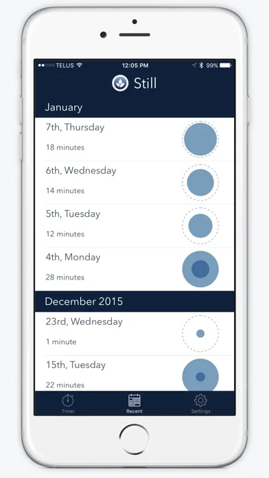 Still - Meditation Timer & Tracker স্ক্রিনশট