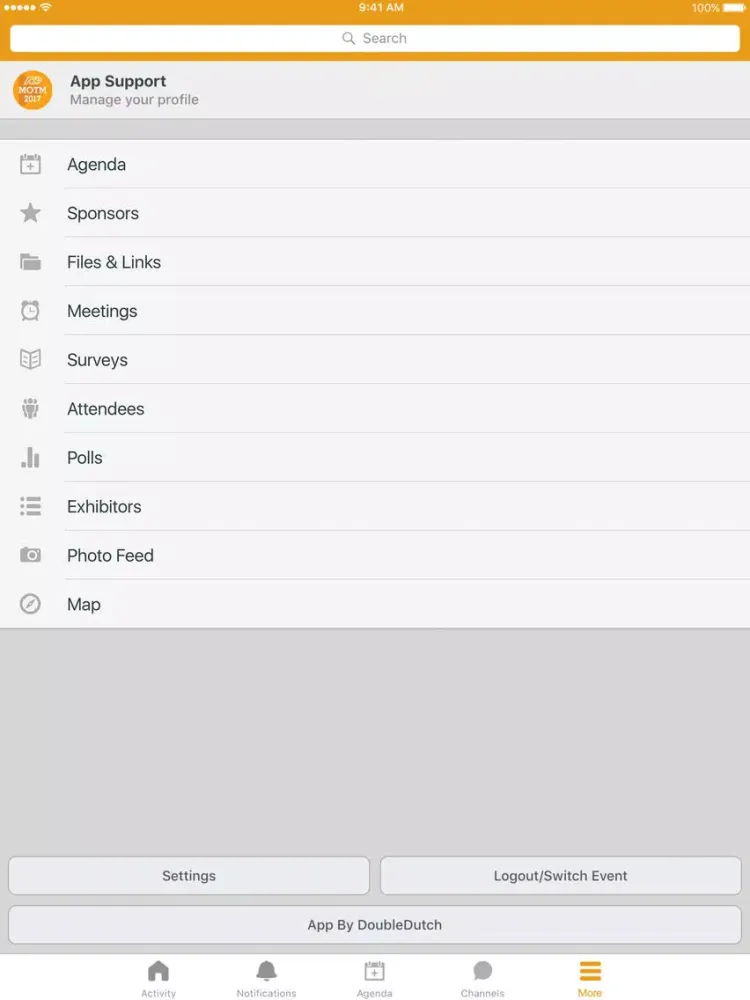 ADP Meeting of the Minds 2017 iPad  Screenshots