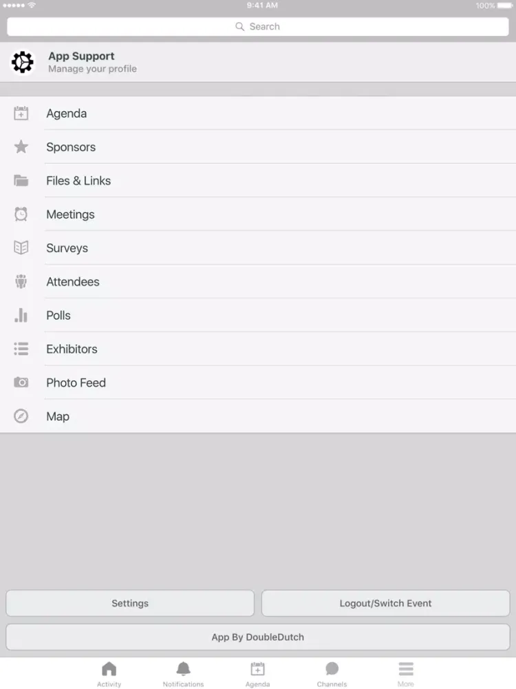 Скриншоты PEG Sponsored Events iPad 