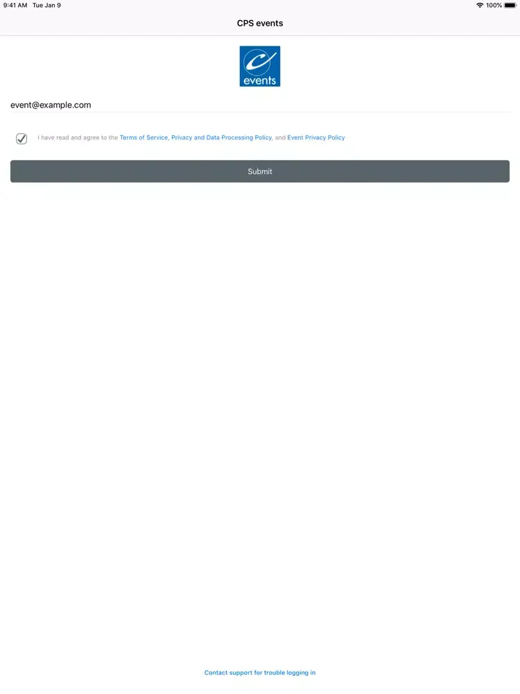 Screenshot di COMPLETE Events iPad 
