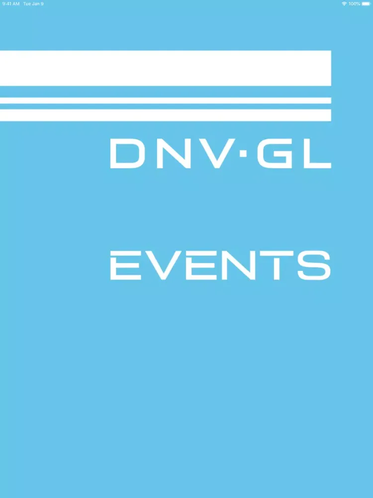 Capturas de pantalla de DNV GL Events iPad 
