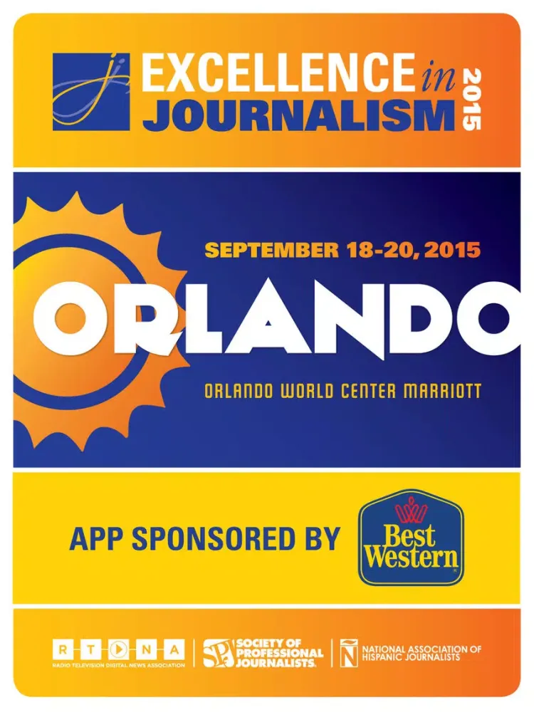 Capturas de tela do Excellence in Journalism 2015 iPad 