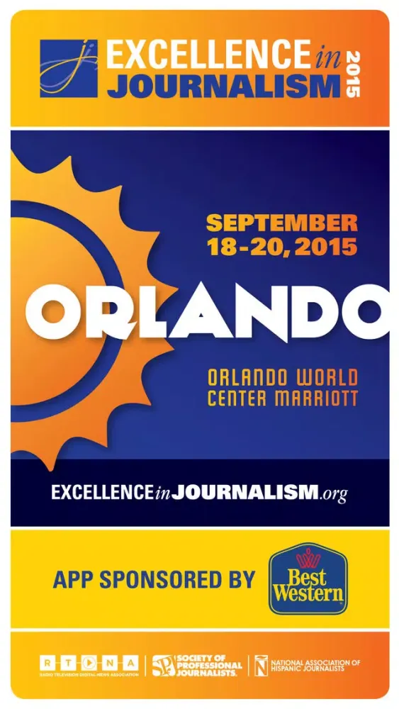 Capturas de tela do Excellence in Journalism 2015