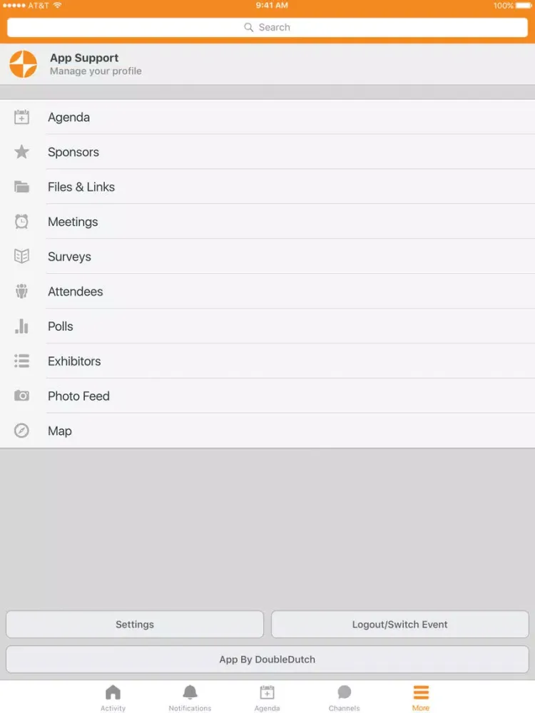Ảnh chụp màn hình của Hunter Douglas WTTW Events iPad 