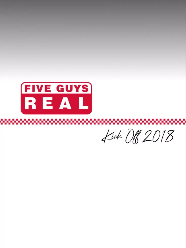 Capturas de tela do 2018 Five Guys Kick-Off iPad 