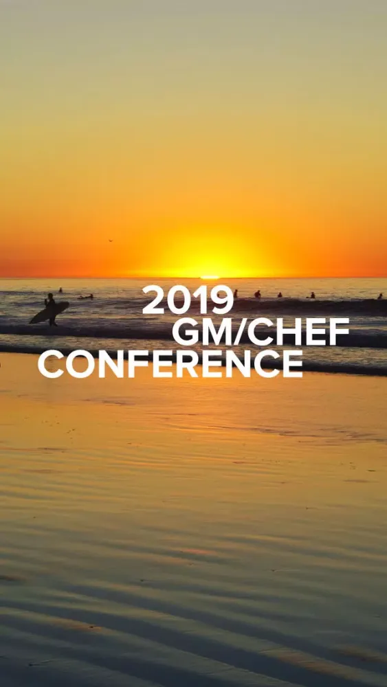 Capturas de tela do GM/Chef Conference 2019