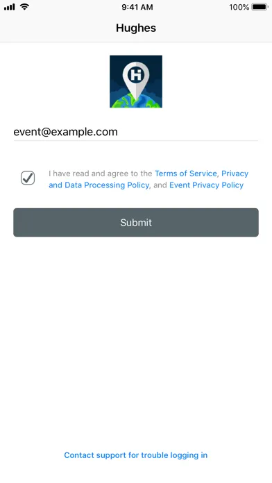 Screenshot di Hughes Events