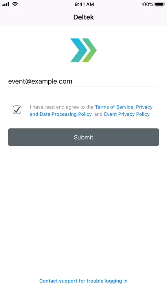 Deltek Events 스크린샷