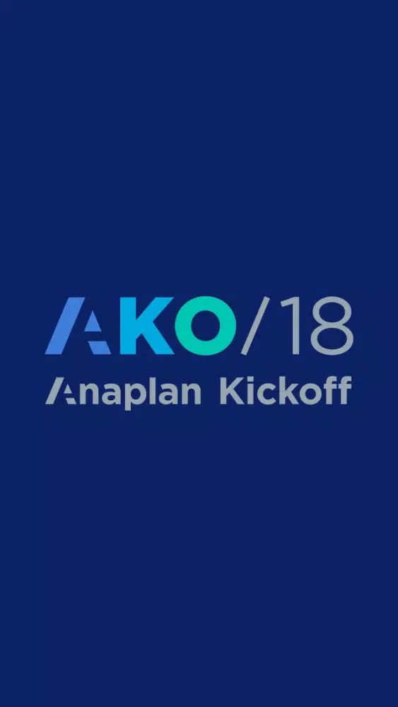 Capturas de pantalla de Anaplan Kickoff 18