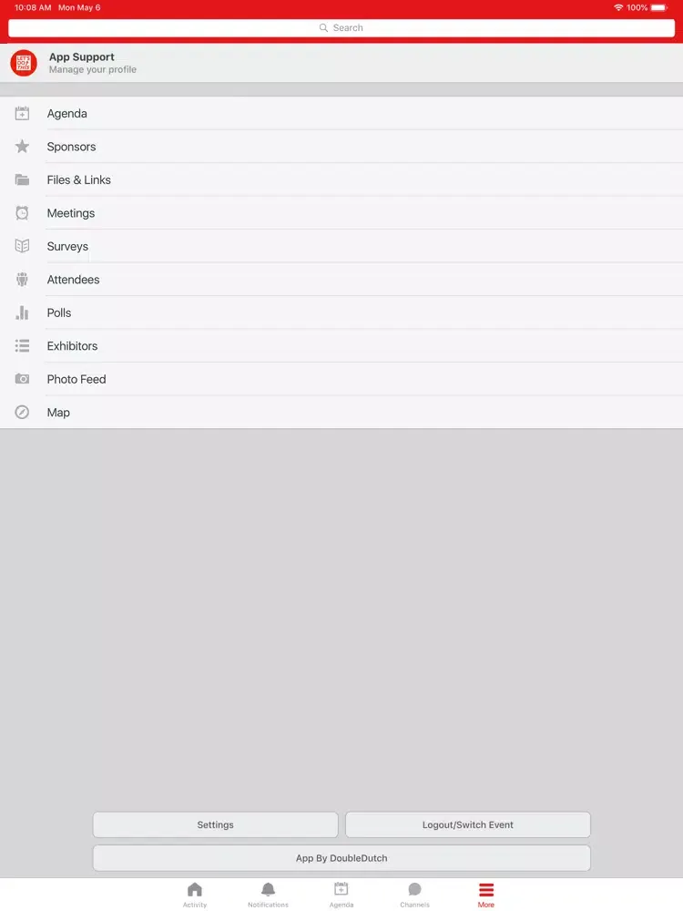 Capturas de pantalla de 2019 CP National CDO Meeting iPad 