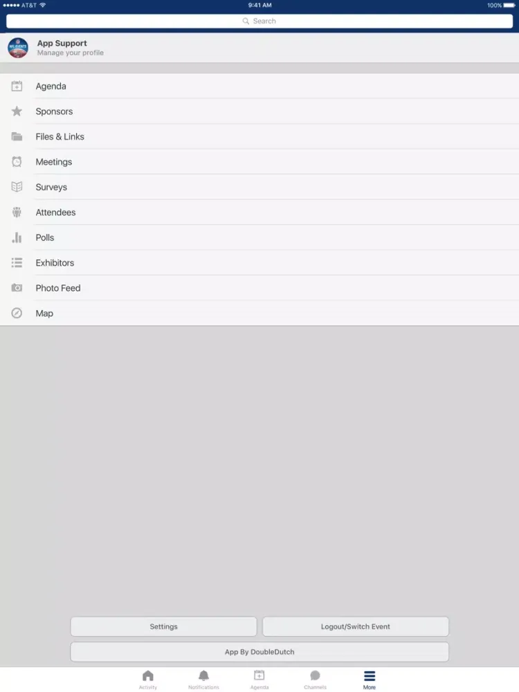 Capturas de pantalla de NFL Meetings iPad 