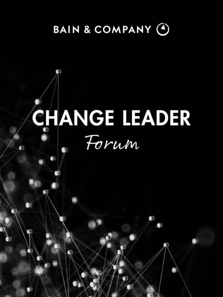 Capturas de tela do Bain Change Leader Forum iPad 