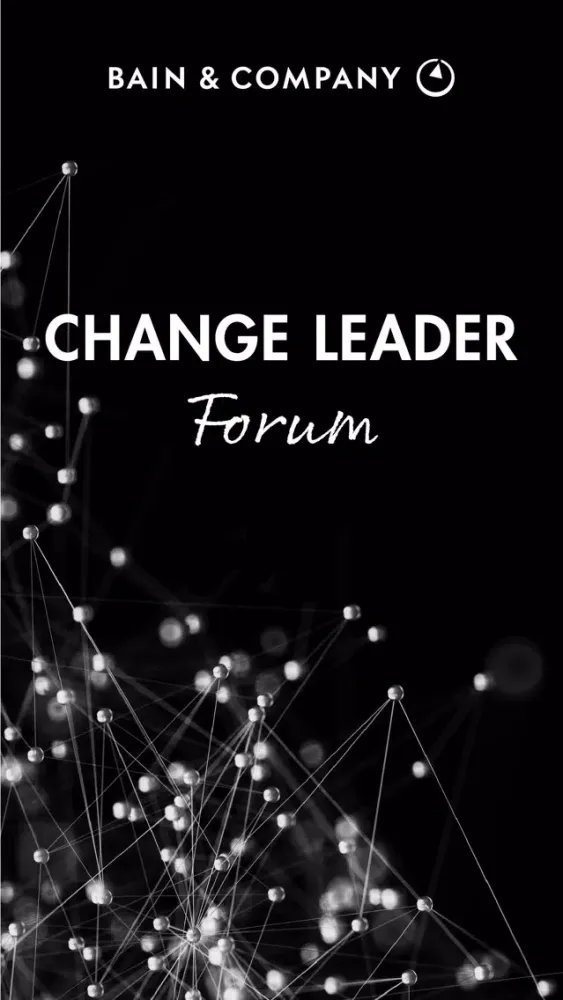 Capturas de tela do Bain Change Leader Forum