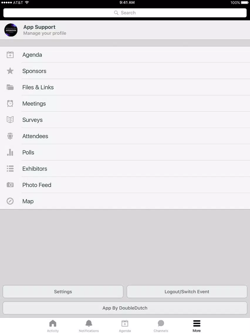 Ảnh chụp màn hình của Cloud Elements Events iPad 