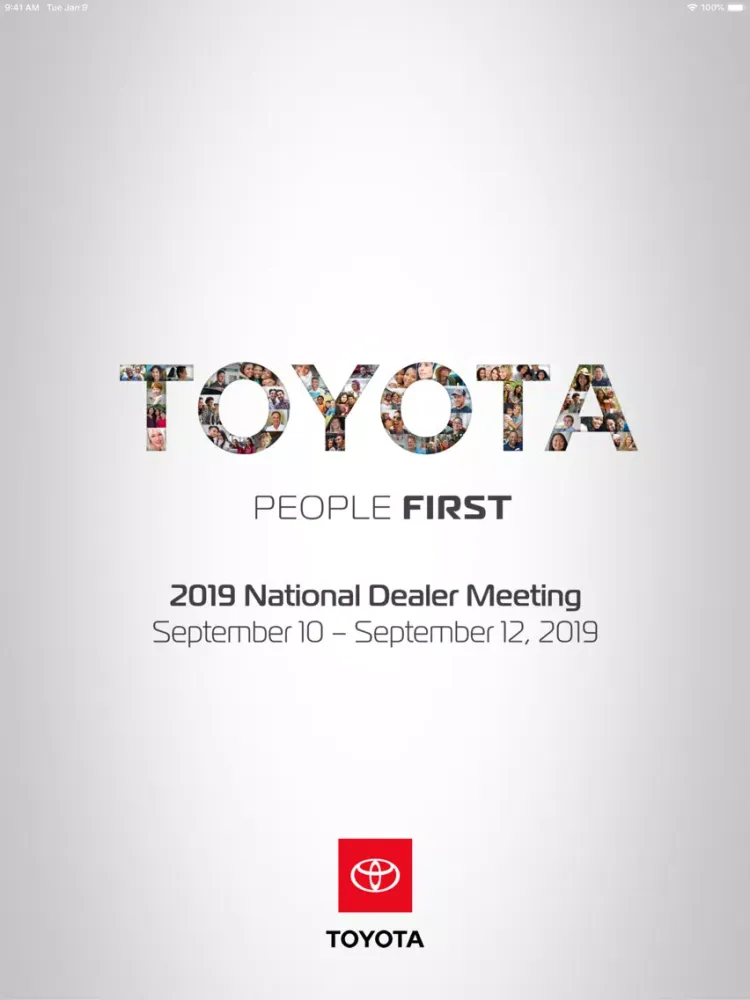 Capturas de pantalla de Toyota NDM 2019 iPad 