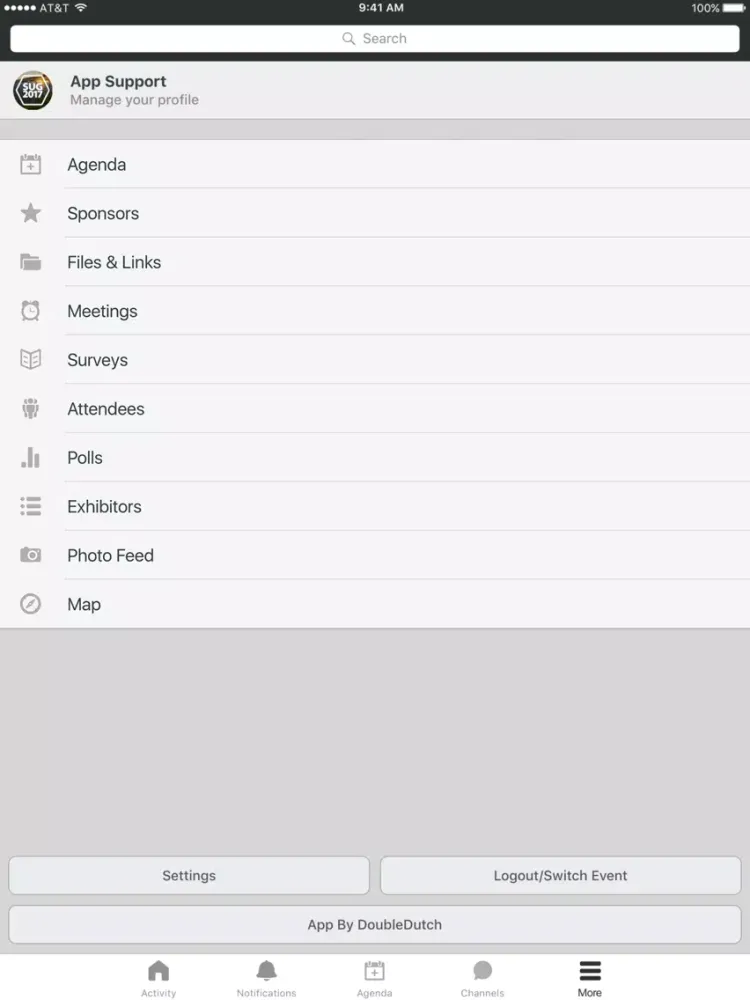 SUG 2017 iPad  Screenshots