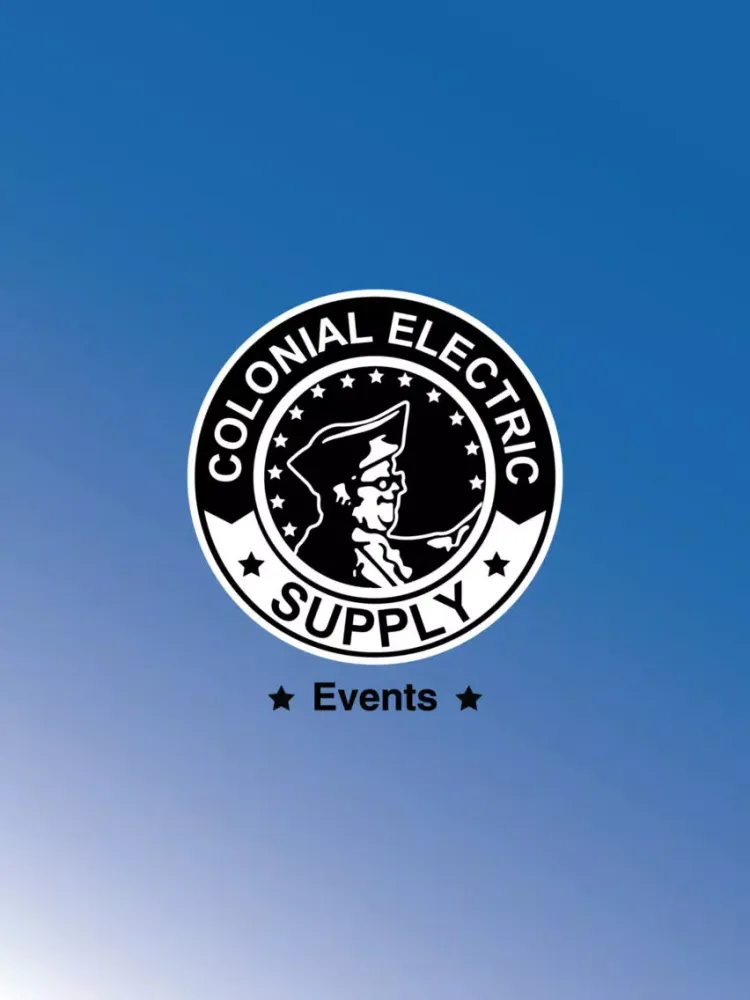 Tangkapan layar Colonial Electric Events iPad 