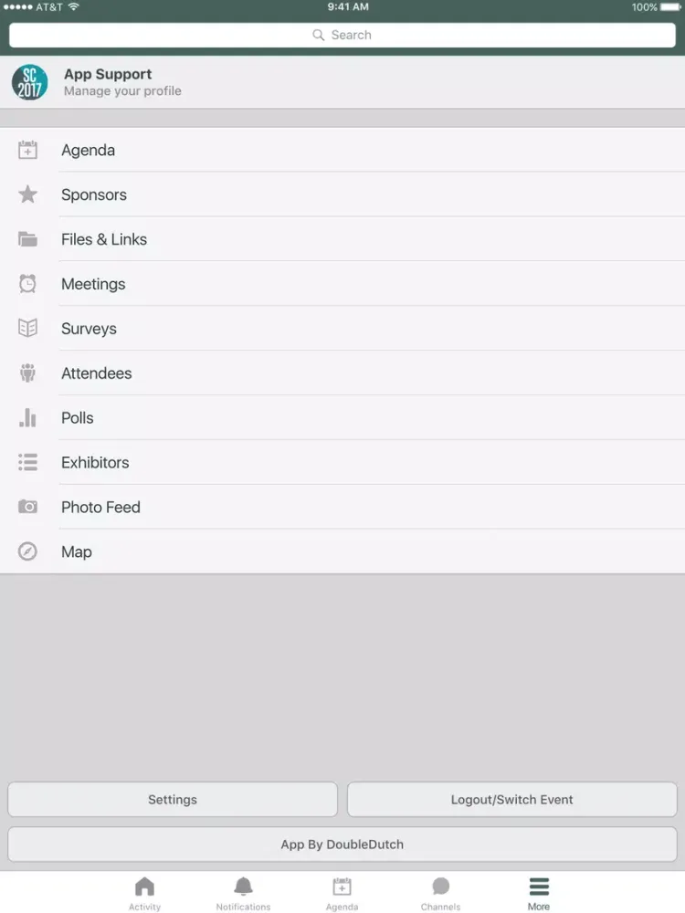 Captures d'écran de 2017 WASA AWSP Summer iPad 