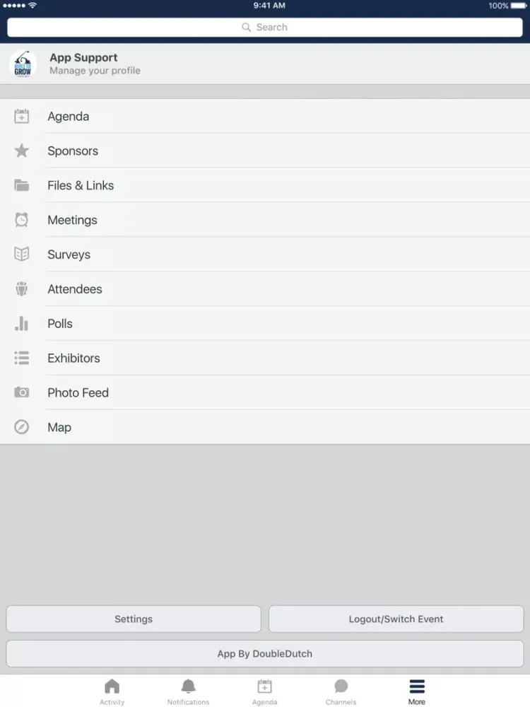 BlueLine 2018 Annual Meeting iPad  Screenshots