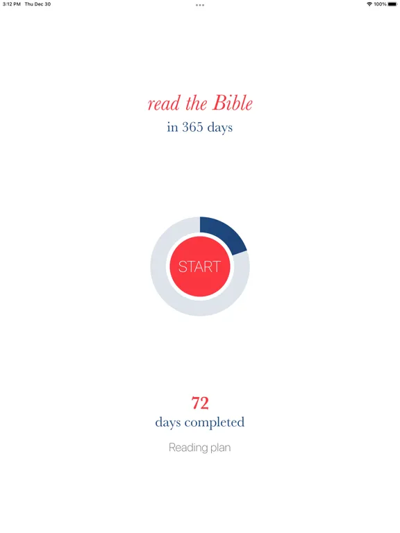 Read the Bible in 365 days iPad 应用截图