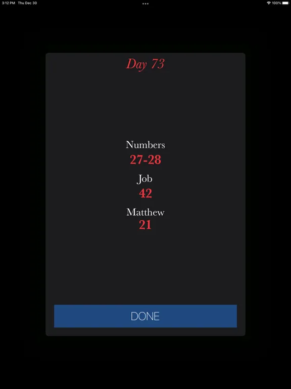 Read the Bible in 365 days iPad 应用截图