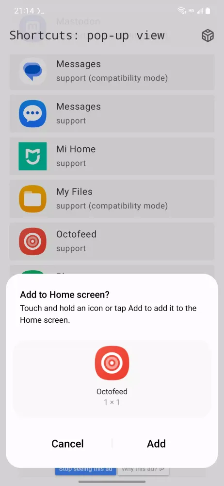 Shortcuts Screenshots
