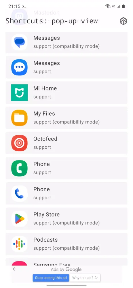 Shortcuts Screenshots