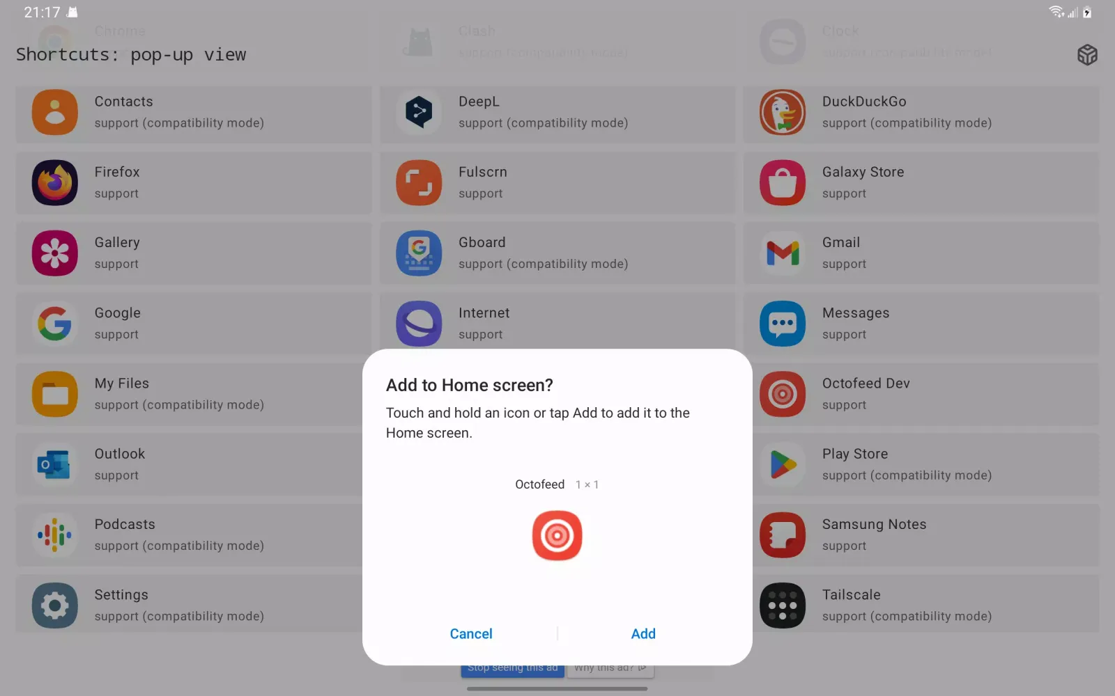 Shortcuts Screenshots