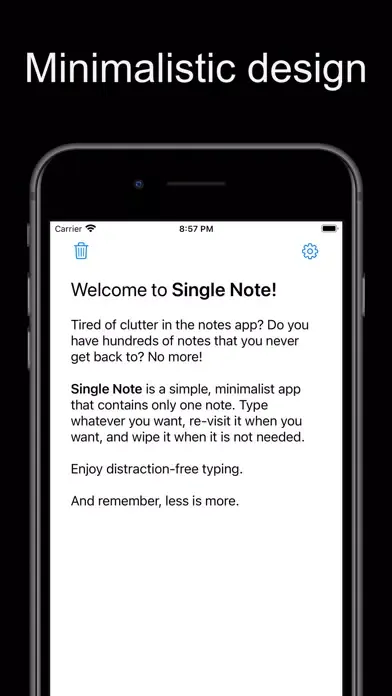 Single Note: minimalistic note Screenshots