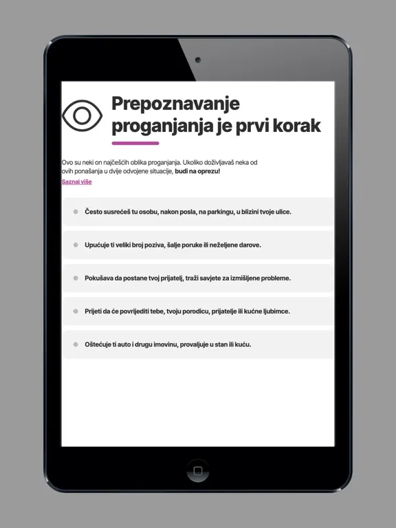 SOS podrška iPad  Screenshots
