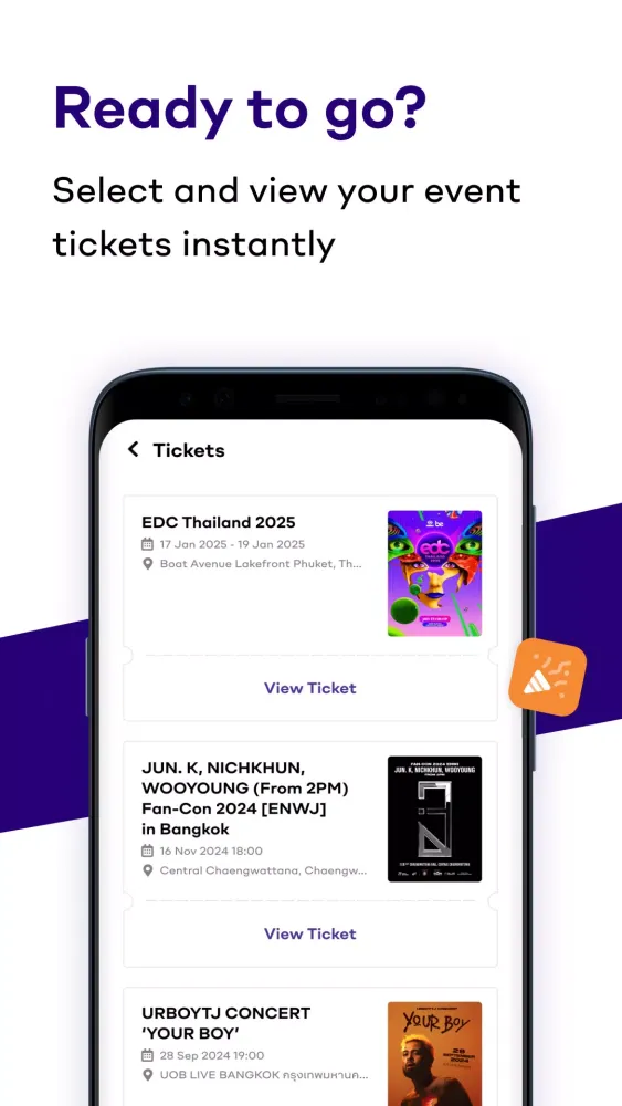 ภาพหน้าจอของ Eventpop