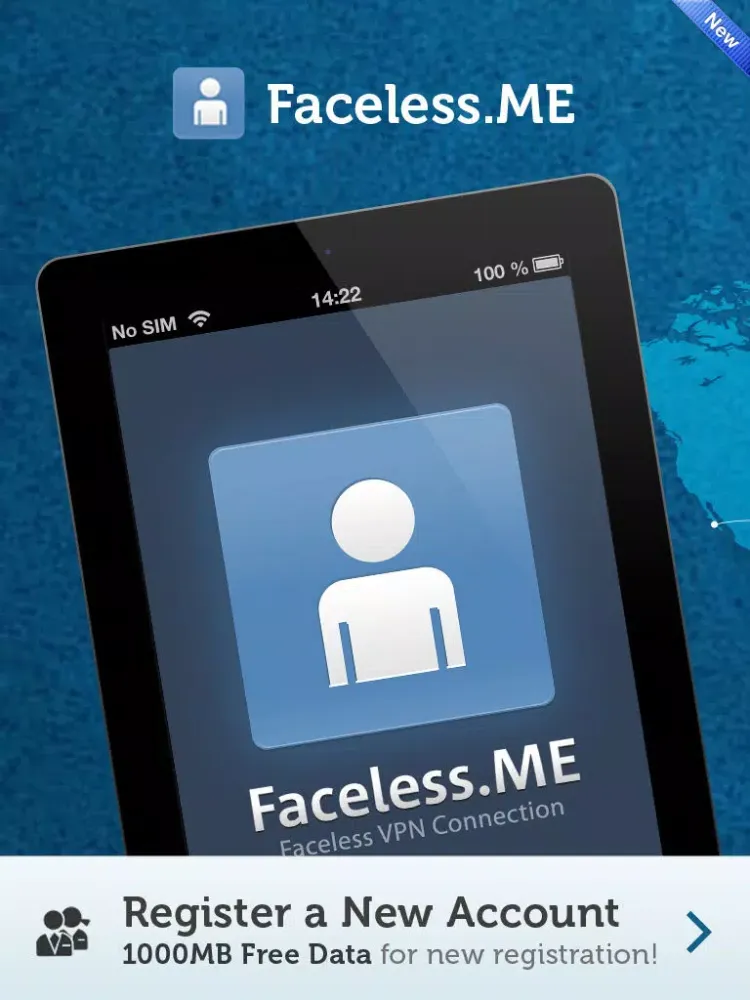 Faceless VPN Connection iPad 應用截圖